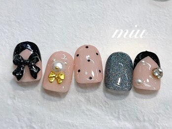 ミウ ネイル(miu nail)/キラキラ◆ワンホンネイル¥7990