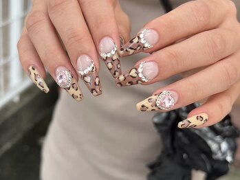 シーネイルサロン 香取店(C nail salon)/レオパードフレンチ