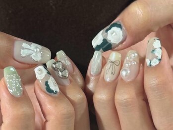 ネイルメゾン 梅田(NAIL MAISON)/個性派フラワーアート