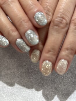 コウメ(KOUME)/ダイヤモンドフラッシュネイル