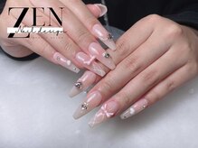 ゼン ネイル デザイン 池袋(ZEN NAIL DESIGN)/長さだしやり放題×つけ放題