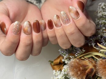 サロンドフォーエイチ(salon de 4H)/もやっとブラウンニュアンス♪