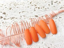 ネイルサロン&スクール ジーナ(GINA)/オレンジマットネイル