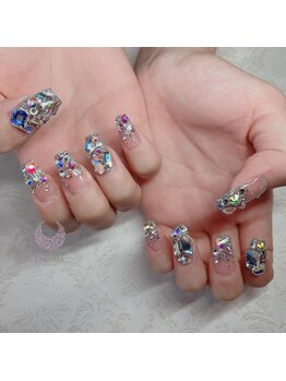 サロン ウネルマ 小郡店(salon UNELMA)/スカ指定パーツストーン付け放題