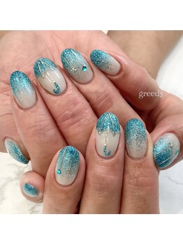 グリーディ(greedy)/梅雨ネイル