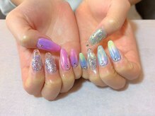 シーハウス(c house)/オーロラネイル　クリアフレンチ