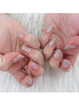 はあとねいる 八戸日計店/ラメグラ×ホイル　冬っぽネイル