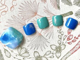 【春】フットタイダイネイル