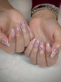 イプ(ip)/ピンクツィードネイル☆