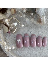 アヴェックアムール 豊田(avec amour)/basic リボンネイル