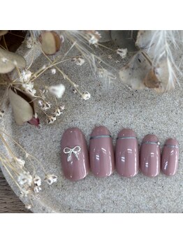 アヴェックアムール 豊田(avec amour)/basic リボンネイル