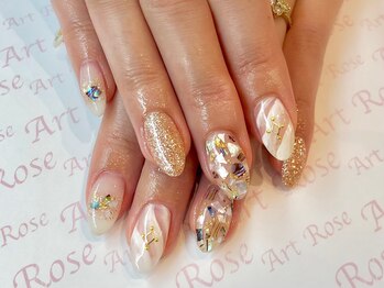 ネイルサロンアンドネイルスクールアートローズ 町田店(Art Rose)/クリアアートネイル