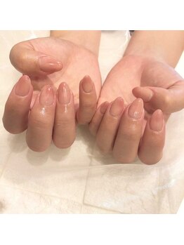 アース コアフュールボーテ 松本庄内店(EARTH coiffure beaute)/桃色ネイル 8200円