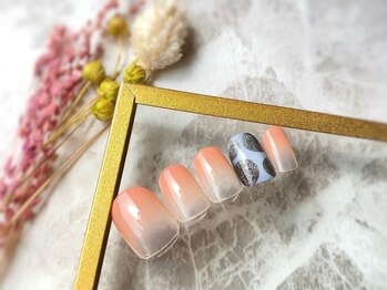 ネイルアンドアイラッシュ ブレス エスパル山形本店(BLESS)/水玉ネイル