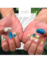 アヤネイルズ アンド アイラッシュ(AYA NAILZ.＆Eyelash)/Summer 全開アート