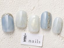 アイネイルズ 渋谷店(I nails)/ブルーニュアンス