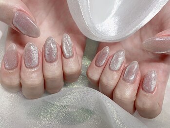 モルフォネイル(Morpho nail)/#大理石ネイル#ニュアンスネイル