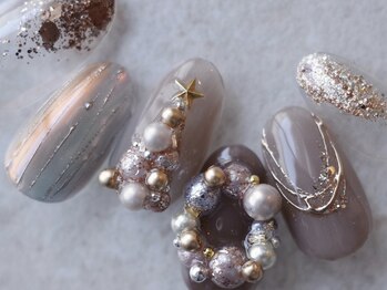 リア(LI'A)の写真/大人可愛いトレンドデザインを特別価格で◎冬のときめきをぎゅっと詰め込んだネイルで毎日をもっと可愛く♪