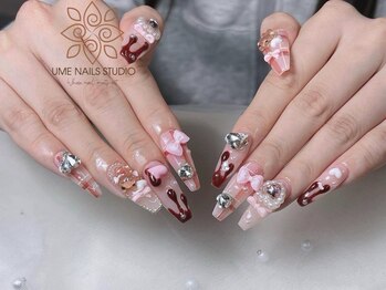 ウメネイルスタジオ(UME NAIL STUDIO)/* 長 さだしやり放題×つけ放題