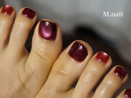 ボルドーフットネイル