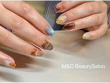 エム アンド ディー 武蔵小杉店(M&D)/贅沢なニュアンスネイル
