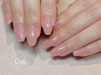キュアーズ ネイル(CURES NAIL)/ピンクナチュラルワンカラー