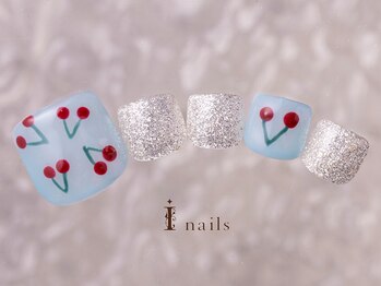アイネイルズ 町田店(I nails)/さくらんぼフットネイル8480円