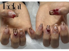 バレンタインネイル＊大阪梅田