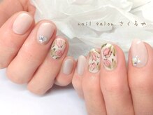さくらや/春ネイル☆大人のチューリップ