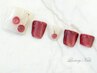 *LuxuryNails*こだわりフットジェル☆デザイン+整爪ケア+フットバス付¥8500