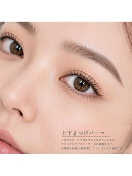 シークレット(secret)の写真/逆まつげをケアする上下まつげパーマ♪小顔見えを意識したデザイン