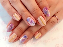 大理石風ネイル