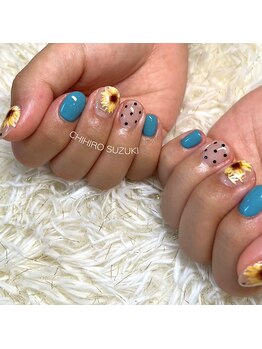 ひまわりネイル