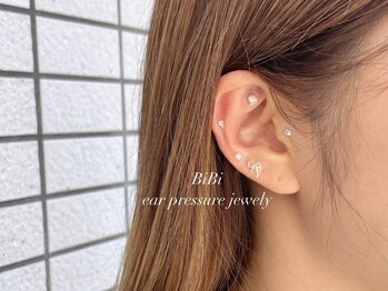 ネイルアンドアイラッシュアンド脱毛サロンビビ(BiBi)/耳つぼジュエリー両耳10粒