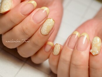 レース×パステルマグネット