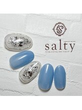 ネイルアンドアイラッシュサロン ソルティ 寺田町(salty)/ニュアンスネイル