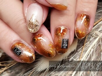 ネイルアンドリラクゼーション マーブル(MARBLE)/鼈甲ネイル(持ち込み¥7,700)