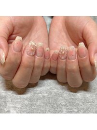 チークネイル♪ぷっくりフラワー