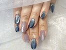 マグネット×フラッシュネイル