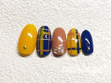 ネイル―ジュ 札幌大通店(nairouge*)/2025年秋♪チェックネイル♪