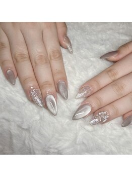 ミミネイル 野芥店(Mimi Nail)/シルバーベースのマグネット♪