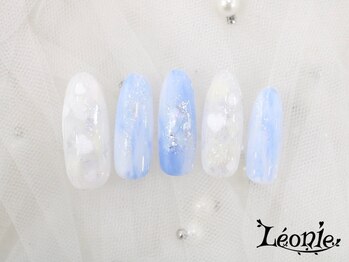 レオニー(Leonie)/ハートホロ×ニュアンスネイル