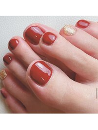 赤ネイル￥10500
