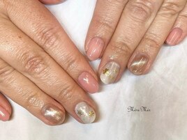 雪の結晶ネイル