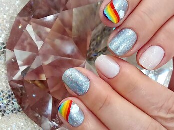 マユネイル(mayunail)/虹ネイル♪