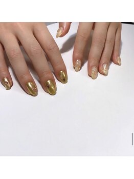 苑琳爪工(erin nail)/ミラーニュアンスネイル