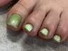【フットネイル】マグネット or フラッシュジェル＋かかと角質ケア