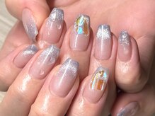 スワロンネイル 名古屋店(SWALLON NAIL)/マグネットフレンチ×水滴