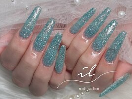フラッシュネイル×ロング