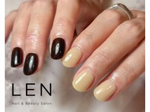 レン(LEN.)/ダークブラウン×イエロー